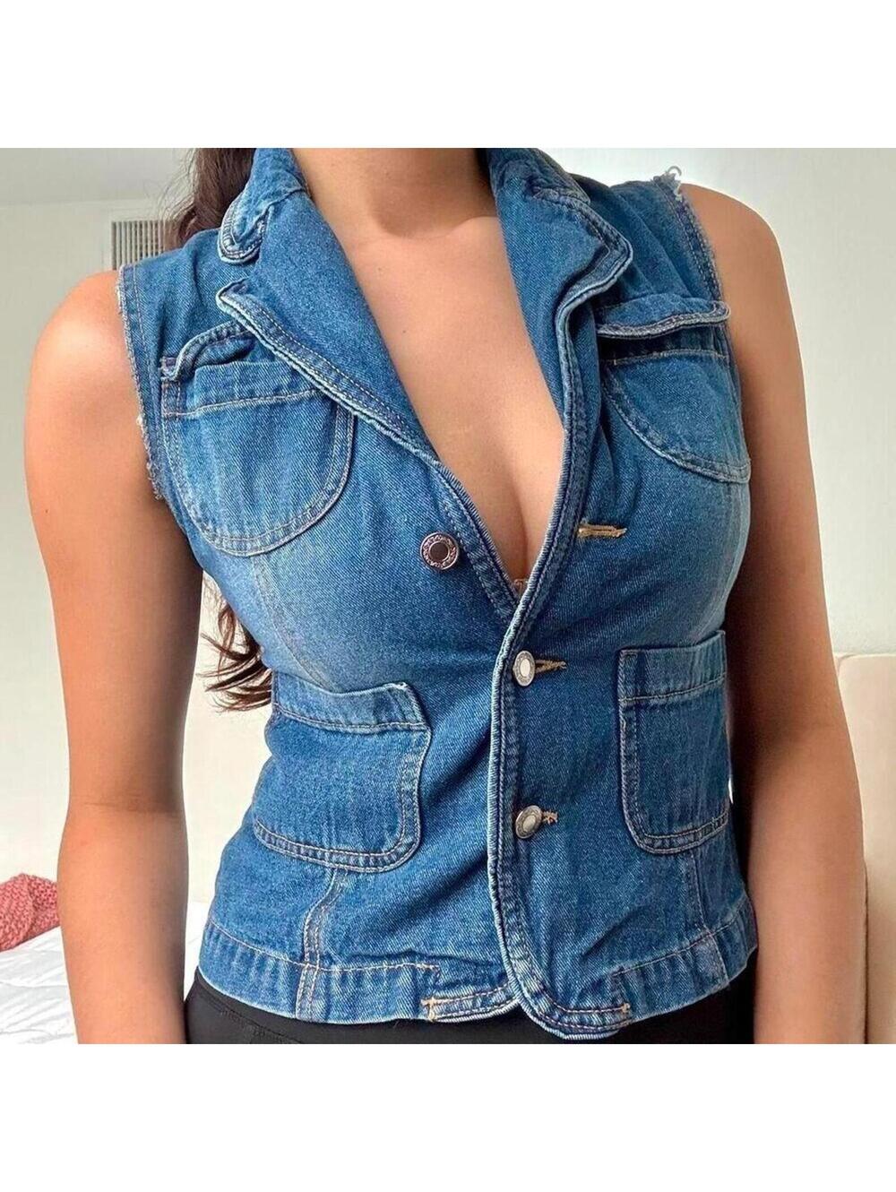 Y2K Dollhouse Denim Vest